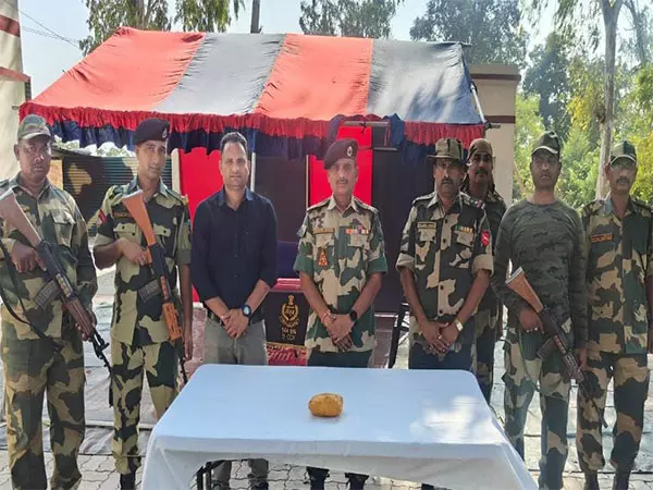 BSF ने अमृतसर के एक गांव से ड्रोन और नशीला पदार्थ बरामद किया | BSF  recovered drone and narcotics from a village in Amritsar