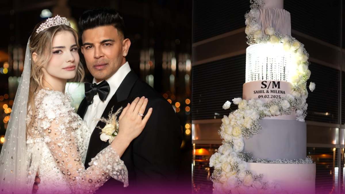 Burj Khalifa में आधी उम्र की हसीना संग एक्टर ने रचाई दूसरी शादी, वेडिंग  वीडियो वायरल - Sahil Khan second wedding at age of 48 with 22 year old wife Milena  Alexandra
