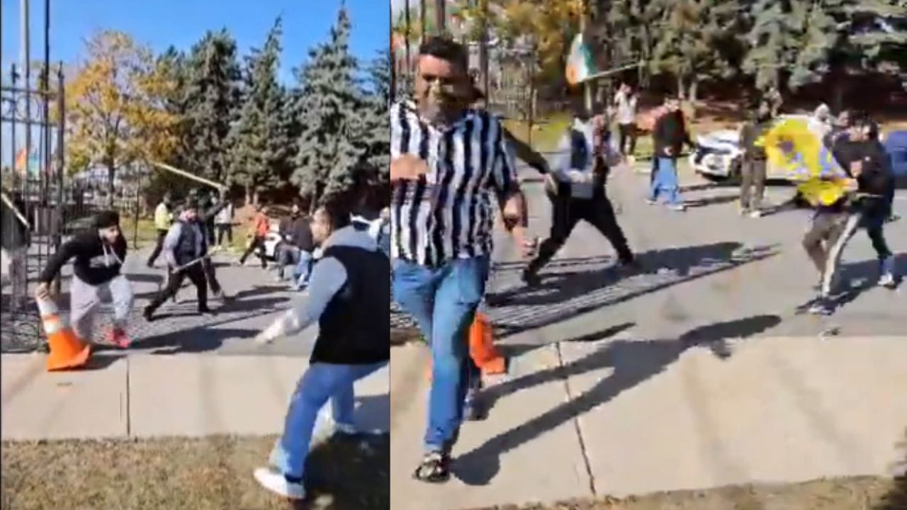 कनाडा में हिंदू मंदिर पर फिर हमला, खालिस्तानी चरमपंथियों ने भक्तों के साथ  की मारपीट, PM ट्रूडो ने की घटना की निंदा | Khalistani attack on Hindu Sabha  temple in ...